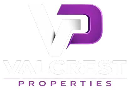 ValCrest Properties logo on light gray background